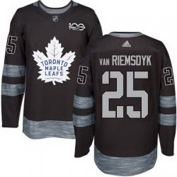 Maple Leafs #25 James Van Riemsdyk Black 1917 2017 100th Anniversary Stitched NHL Jersey