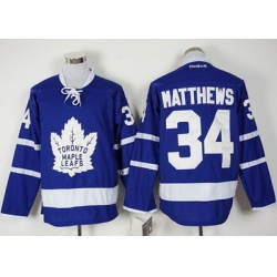 Maple Leafs #34 Auston Matthews Blue New Stitched NHL Jersey