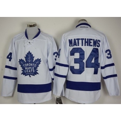 Maple Leafs #34 Auston Matthews White New Stitched NHL Jersey