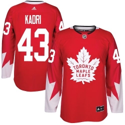 Maple Leafs #43 Nazem Kadri Red Alternate Stitched NHL Jersey