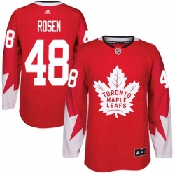 Mens Adidas Toronto Maple Leafs 48 Calle Rosen Premier Red Alternate NHL Jersey 