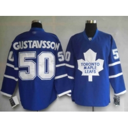 Pittaburgh Toronto Maple Leafs 50 GUSTAVSSON blue