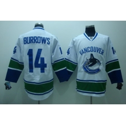 Vancouver Canucks  14 Burrows  white Jerseys