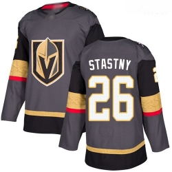 Golden Knights #26 Paul Stastny Grey Home Authentic Stitched Hockey Jersey