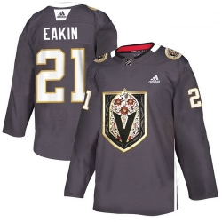 Vegas Golden Knights 21 Cody Eakin Gray Dia De Los Muertos Adidas Jersey