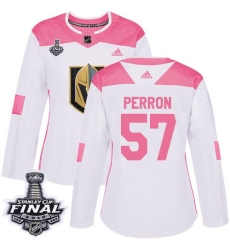 womens david perron vegas golden knights jersey white pink adidas 57 nhl 2018 stanley cup final authentic fashion