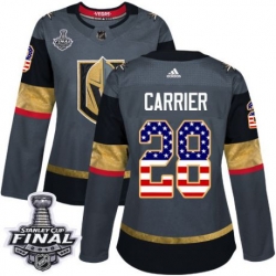 womens william carrier vegas golden knights jersey gray adidas 28 nhl 2018 stanley cup final authentic usa flag fashion