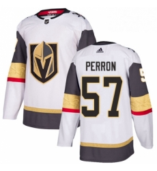 Youth Adidas Vegas Golden Knights 57 David Perron Authentic White Away NHL Jersey 