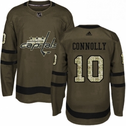 Youth Adidas Washington Capitals 10 Brett Connolly Premier Green Salute to Service NHL Jersey 