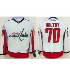 Youth NHL Washington Capitals #70 Braden Holtby Stitched white jerseys