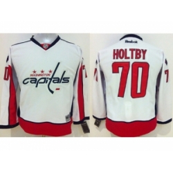 Youth NHL Washington Capitals #70 Braden Holtby Stitched white jerseys