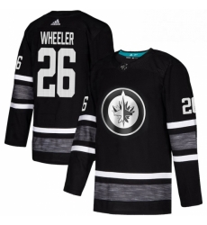 Mens Adidas Winnipeg Jets 26 Blake Wheeler Black 2019 All Star Game Parley Authentic Stitched NHL Jersey 