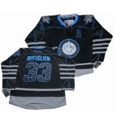 Winnipeg Jets 33 Dustin Byfuglien black ice jersey