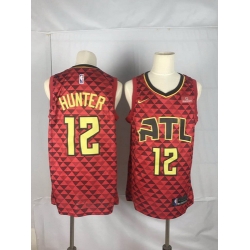 Hawks 12 De 27Andre Hunter Red Nike Swingman Jersey