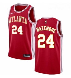 Womens Nike Atlanta Hawks 24 Kent Bazemore Swingman Red NBA Jersey Statement Edition 