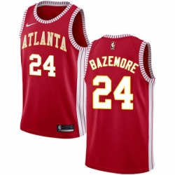 Womens Nike Atlanta Hawks 24 Kent Bazemore Swingman Red NBA Jersey Statement Edition 