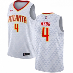 Womens Nike Atlanta Hawks 4 Spud Webb Authentic White NBA Jersey Association Edition