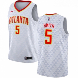 Womens Nike Atlanta Hawks 5 Josh Smith Swingman White NBA Jersey Association Edition