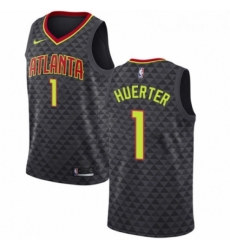 Youth Nike Atlanta Hawks 1 Kevin Huerter Swingman Black NBA Jersey Icon Edition 