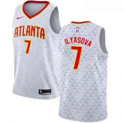 Youth Nike Atlanta Hawks 7 Ersan Ilyasova Swingman White NBA Jersey Association Edition 