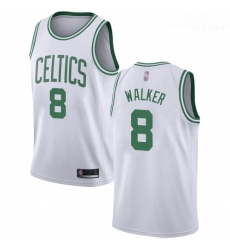 Celtics #8 Kemba Walker White Basketball Swingman Association Edition Jersey