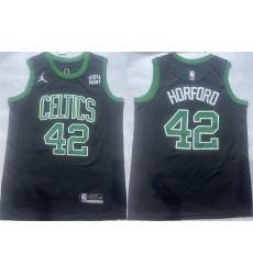 Men Boston Celtics 42 Al Horford Black Statement Edition Stitched Basketball Jersey