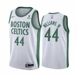 Men Nike Boston Celtics 44 Robert Williams III White NBA Swingman 2020 21 City Edition Jersey