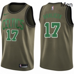 Mens Nike Boston Celtics 17 John Havlicek Green Salute to Service NBA Swingman Jersey