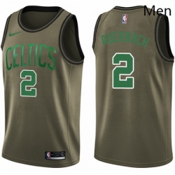 Mens Nike Boston Celtics 2 Red Auerbach Swingman Green Salute to Service NBA Jersey