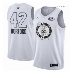 Mens Nike Jordan Boston Celtics 42 Al Horford Swingman White 2018 All Star Game NBA Jersey