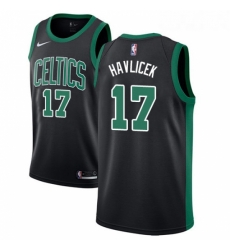 Womens Adidas Boston Celtics 17 John Havlicek Authentic Black NBA Jersey Statement Edition