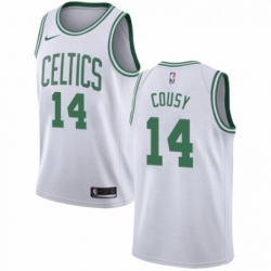 Womens Nike Boston Celtics 14 Bob Cousy Swingman White NBA Jersey Association Edition