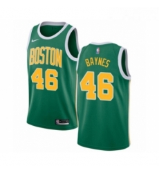 Womens Nike Boston Celtics 46 Aron Baynes Green Swingman Jersey Earned Edition 