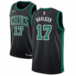 Youth Adidas Boston Celtics 17 John Havlicek Swingman Black NBA Jersey Statement Edition