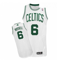 Youth Adidas Boston Celtics 6 Bill Russell Authentic White Home NBA Jersey