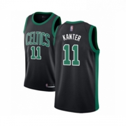 Youth Boston Celtics 11 Enes Kanter Swingman Black Basketball Jersey Statement Edition 