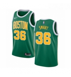 Youth Nike Boston Celtics 36 Marcus Smart Green Swingman Jersey Earned Edition