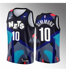 Men Brooklyn Nets 10 Ben Simmons Black 2023 24 City Edition Stitched Basketball Jersey