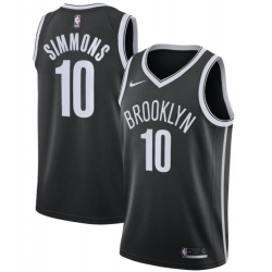 Men Nike Brooklyn Nets 10 Ben Simmons Icon Edition Swingman Jersey