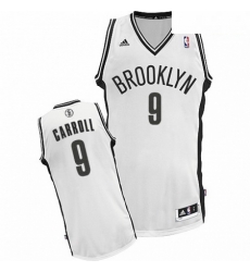 Mens Adidas Brooklyn Nets 9 DeMarre Carroll Swingman White Home NBA Jersey 