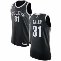 Womens Nike Brooklyn Nets 31 Jarrett Allen Authentic Black Road NBA Jersey Icon Edition 