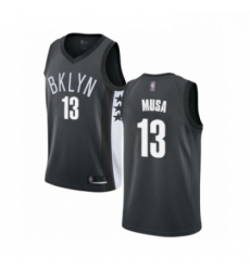 Youth Brooklyn Nets 13 Dzanan Musa Swingman Gray Basketball Jersey Statement Edition 