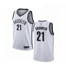 Youth Brooklyn Nets 21 Wilson Chandler Swingman White Basketball Jersey Association Edition 