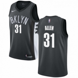 Youth Nike Brooklyn Nets 31 Jarrett Allen Swingman Gray NBA Jersey Statement Edition 