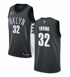 Youth Nike Brooklyn Nets 32 Julius Erving Authentic Gray NBA Jersey Statement Edition