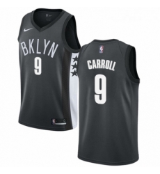 Youth Nike Brooklyn Nets 9 DeMarre Carroll Authentic Gray NBA Jersey Statement Edition 