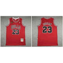 Bulls 23 Michael Jordan Red NBA Finals 1997 98 Hardwood Classics Jersey