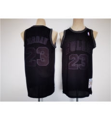 Men Chicago Bulls 23 Michael Jordan Black Stitched Basketball Jersey