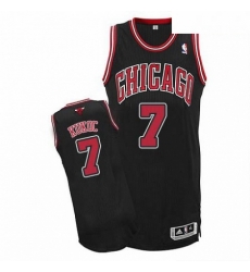 Mens Adidas Chicago Bulls 7 Tony Kukoc Authentic Black Alternate NBA Jersey