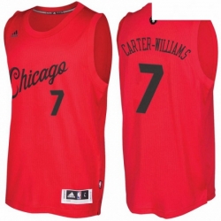 Mens Chicago Bulls 7 Michael Carter Williams 2016 2017 Christmas Day Red NBA Swingman Jersey 